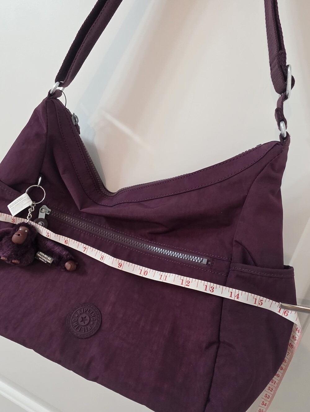 KIPLING Alenya Crossbody Bag in Dark Plum - Picture 11 of 13